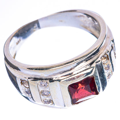 Garnet Ring Size 6.75 (925 Sterling Silver) R1430