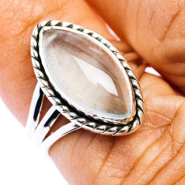 Premium Aquamarine Ring Size 5.75 (.925 Sterling Silver)