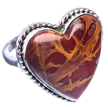 Large Noreena Jasper 925 Sterling Silver Ring Size 10.75