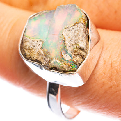 Rough Ethiopian Opal Ring Size 11 (925 Sterling Silver) RING143454