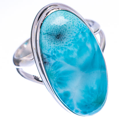 Larimar Ring Size 7.25 (925 Sterling Silver) R2202
