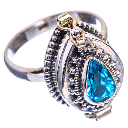 Poison Blue Topaz Ring Size 9.75 (925 Sterling Silver) R143092