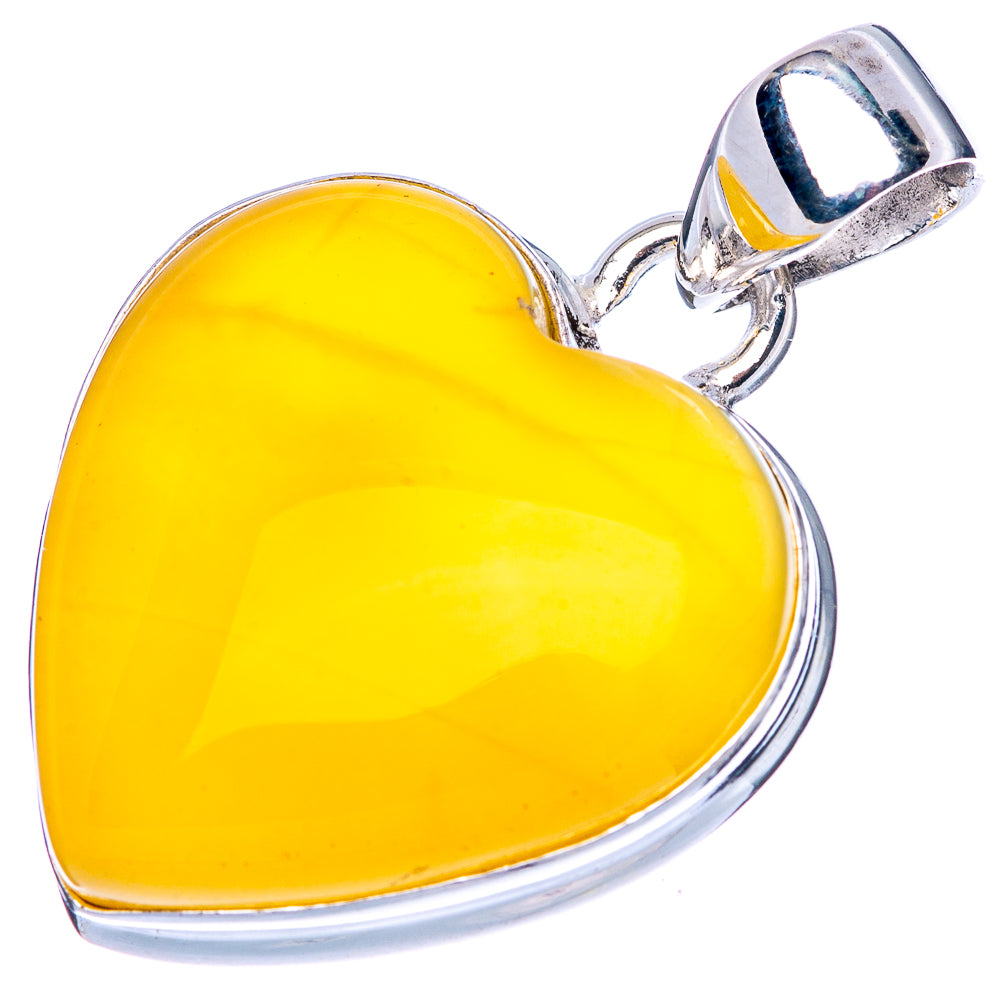 Amber Pendant 1 1/4" (925 Sterling Silver) P42493