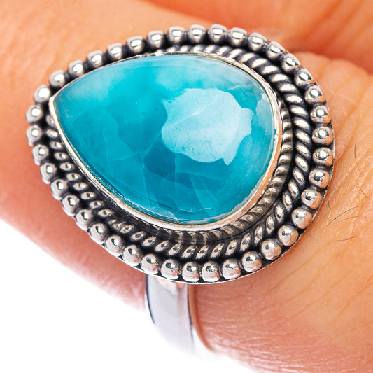 Larimar Ring Size 7.75 (925 Sterling Silver) R144727