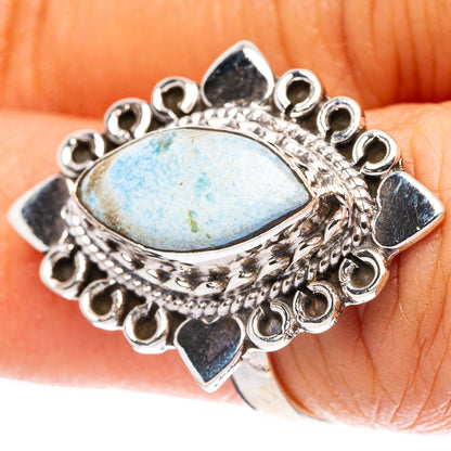 Rare Golden Hills Turquoise Ring Size 5.75 (925 Sterling Silver) R4253