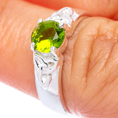Peridot Dainty Ring Size 7 (925 Sterling Silver) R145852