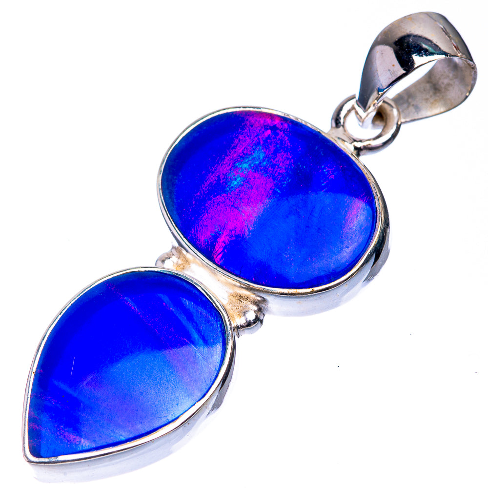 Aura Opal Pendant 1 5/8" (925 Sterling Silver) P39302