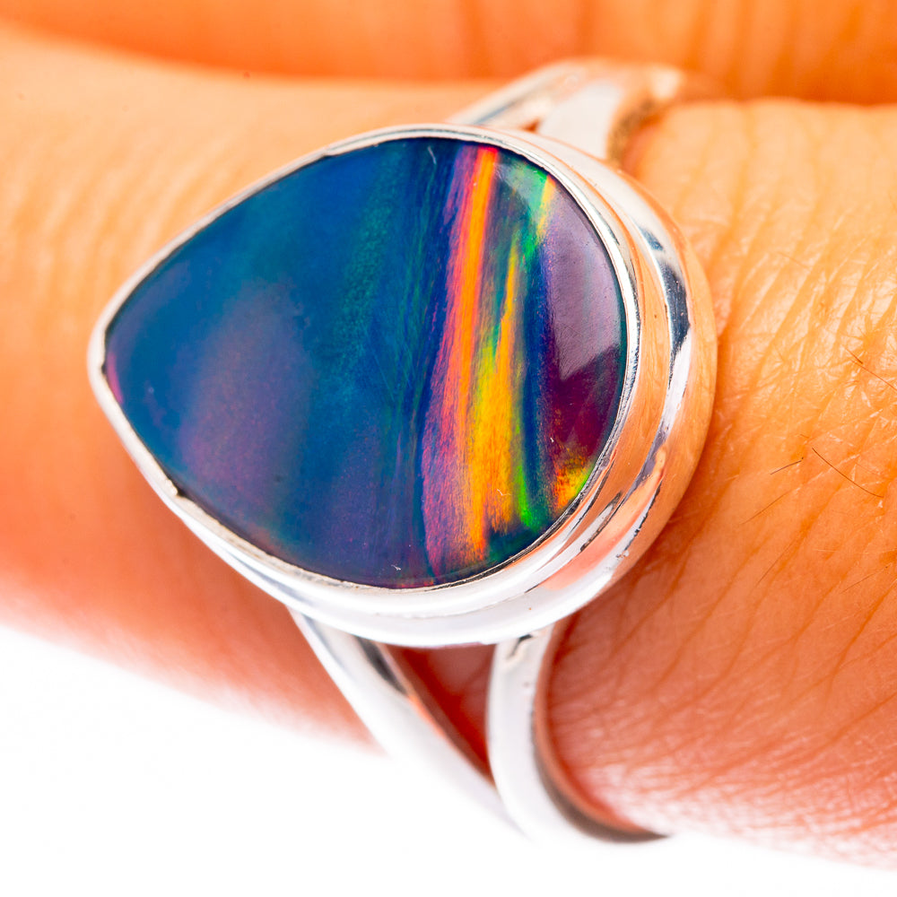 Aura Opal Ring Size 8.25 (925 Sterling Silver) R140589