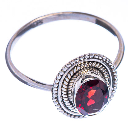 Garnet Dainty Ring Size 8 (925 Sterling Silver) R147207