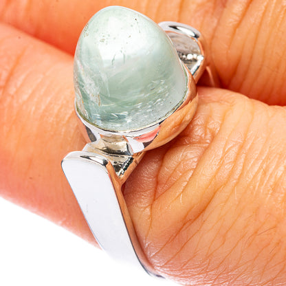 Asc Premium Natural Aquamarine Ring Size 7.25 (925 Sterling Silver) R3505