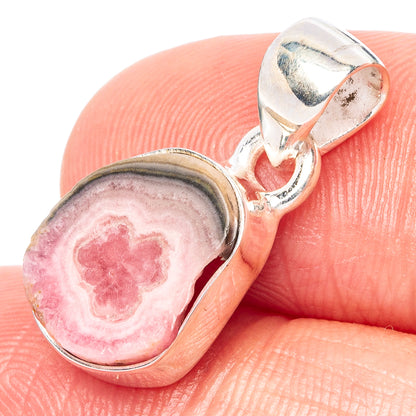 Rare Rhodochrosite Stalactite Pendant 7/8" (925 Sterling Silver) P42966