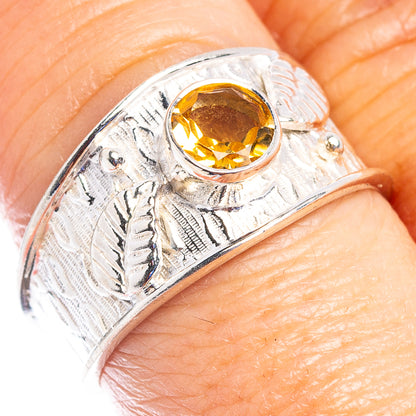 Citrine Ring Size 8.5 (.925 Sterling Silver)