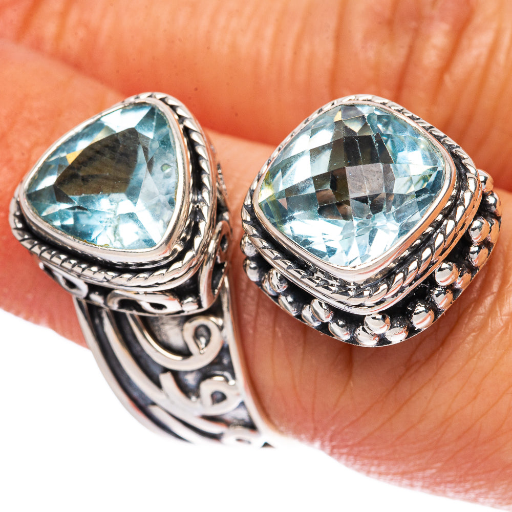 Signature Blue Topaz Ring Size 7 (925 Sterling Silver) R3535