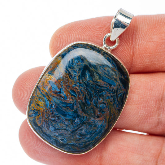 Premium Pietersite Pendant 1 3/4" (.925 Sterling Silver)