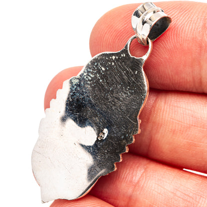 Mohave Turquoise Pendant 1 5/8" (.925 Sterling Silver)