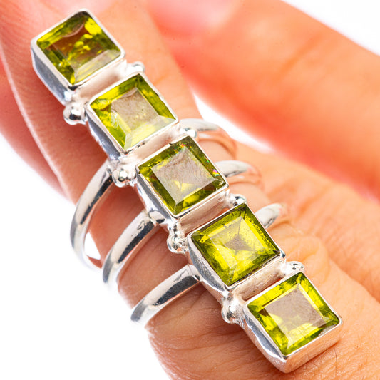 Large Peridot Ring Size 5.75 (925 Sterling Silver) RING143357