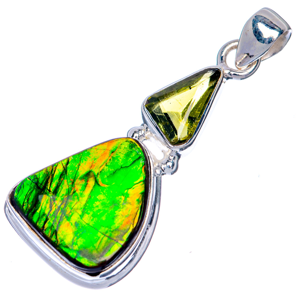 Canadian Ammolite Pendant 1 1/2" (925 Sterling Silver) PD39869