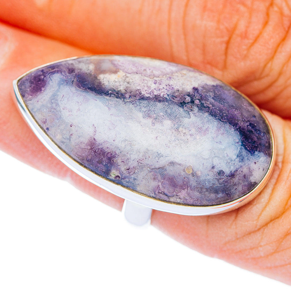 Premium Morado Opal Ring Size 6.5 Adjustable (.925 Sterling Silver)