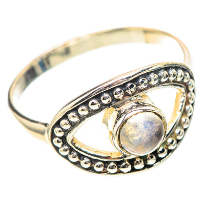 Rainbow Moonstone Ring Size 8 (925 Sterling Silver) RING139246