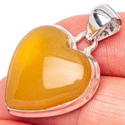 Amber Pendant 1 1/4" (925 Sterling Silver) P42492