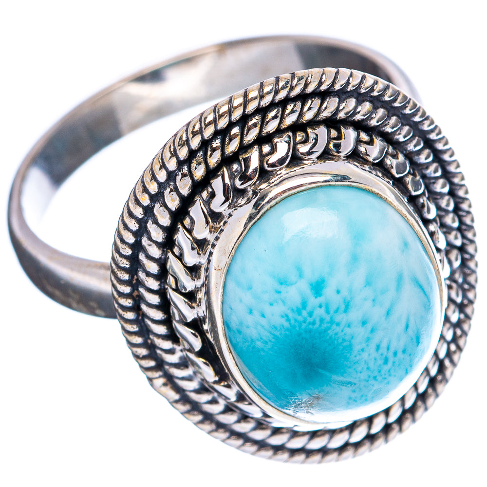 Larimar Ring Size 7 (.925 Sterling Silver)