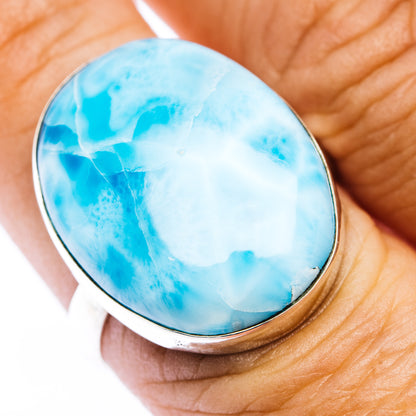 Larimar Ring Size 8.25 (.925 Sterling Silver)