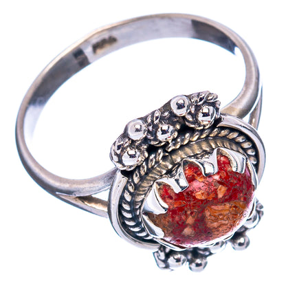 Sponge Coral Ring Size 8 (.925 Sterling Silver)