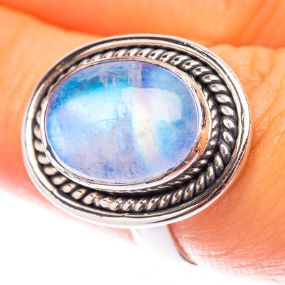Rainbow Moonstone 925 Sterling Silver Ring Size 6.75 (925 Sterling Silver) RING140313