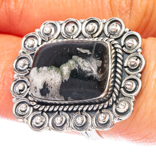 Pinolith Jasper 925 Sterling Silver Ring Size 5.75 (925 Sterling Silver) R6198