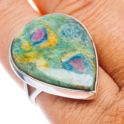 Premium Ruby Fuchsite Ring Size 9.5 (.925 Sterling Silver)