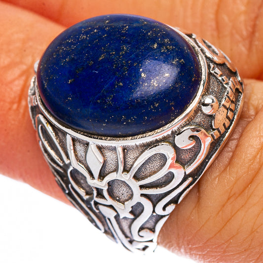 Large Lapis Lazuli Ring Size 6 (925 Sterling Silver) R146467