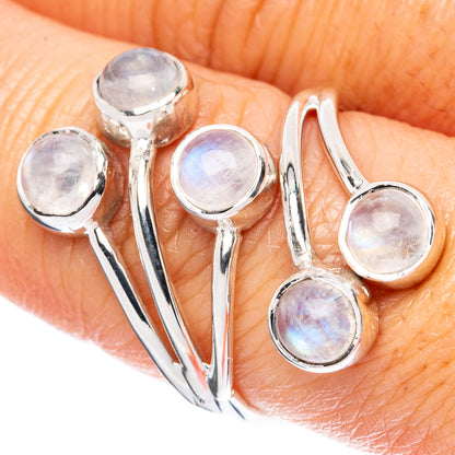 Premium Rainbow Moonstone 925 Sterling Silver Ring Size 8 Ana Co R3649