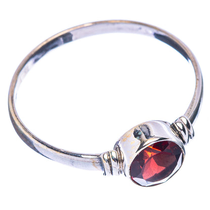 Garnet Dainty Ring Size 8.5 (925 Sterling Silver) R146761