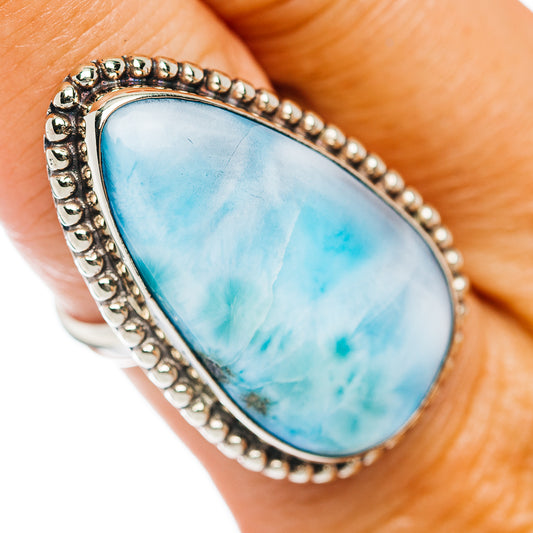 Larimar Ring Size 9 (German Silver)