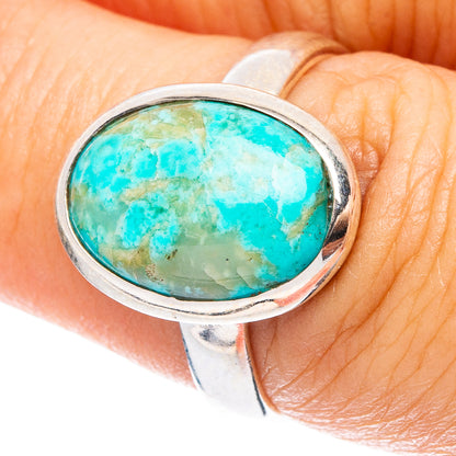 Chrysocolla Ring Size 6.75 (925 Sterling Silver) R4932
