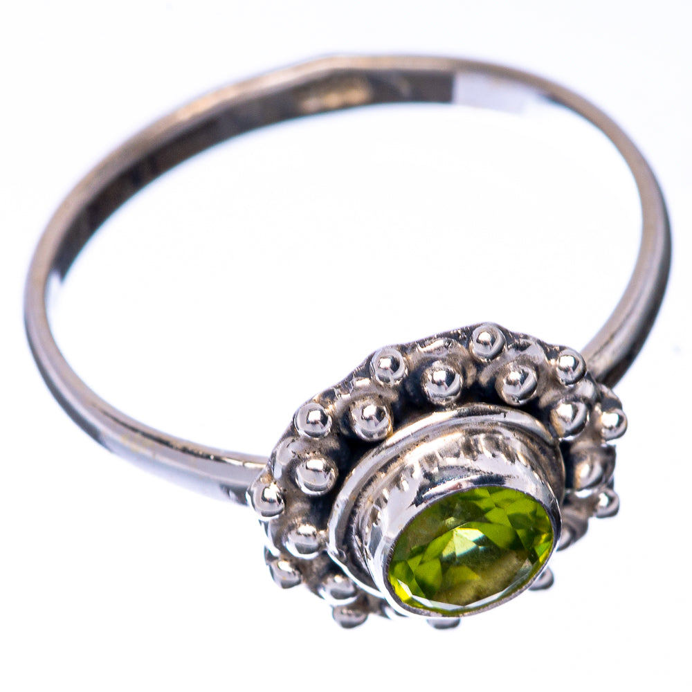 Peridot Dainty Ring Size 7.25 (925 Sterling Silver) R145207