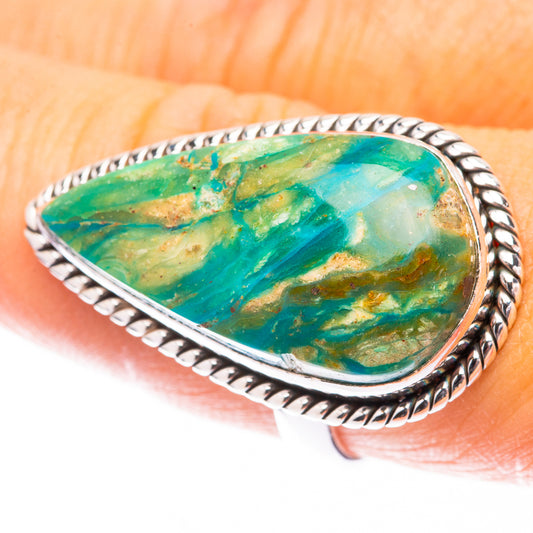 Large Peruvian Opal Ring Size 8.25 (925 Sterling Silver) R141634