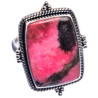 Large Rhodonite Ring Size 11 (925 Sterling Silver) R142476