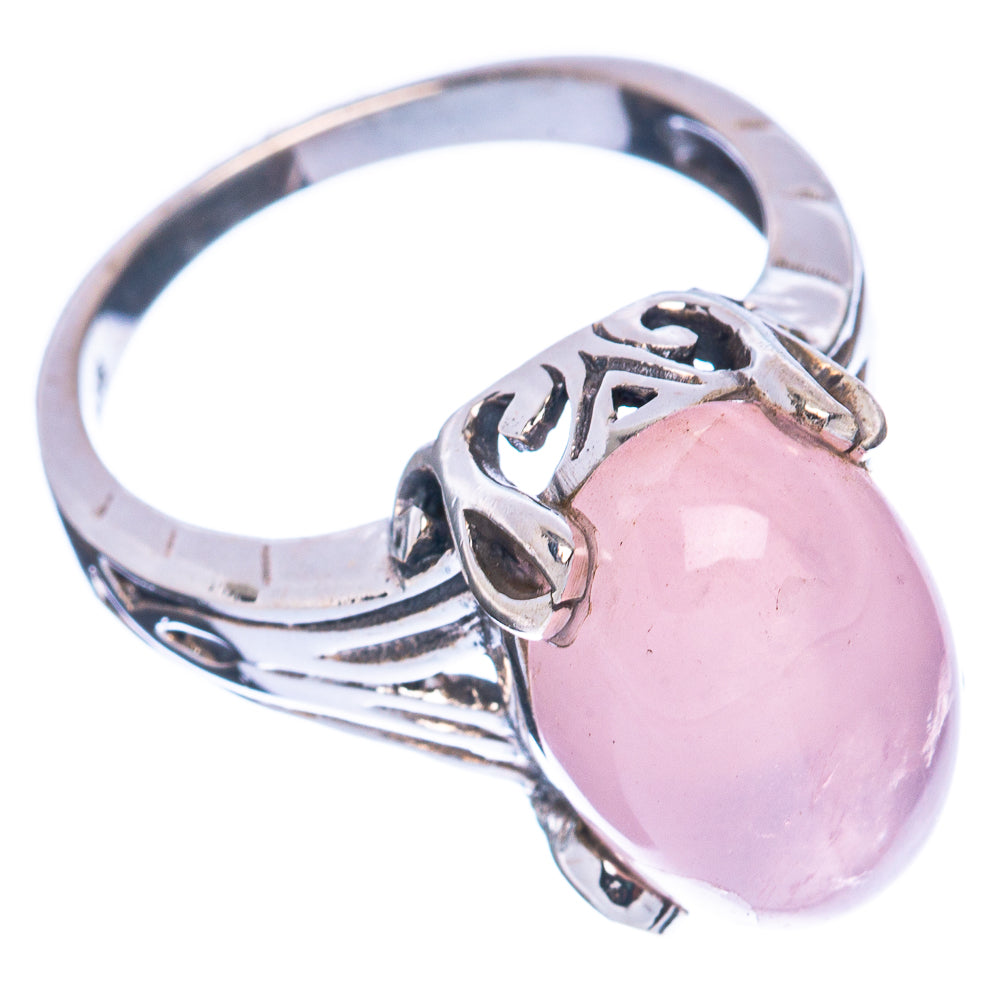 Rose Quartz Ring Size 6.5 (925 Sterling Silver) R2935