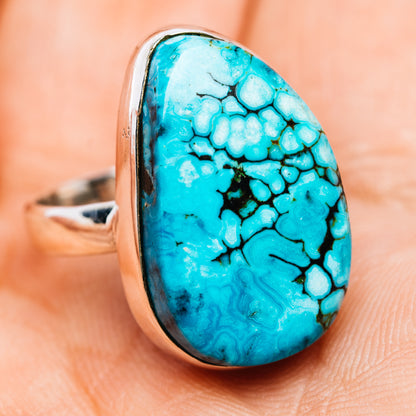 Tibetan Turquoise Ring Size 7 (.925 Sterling Silver)