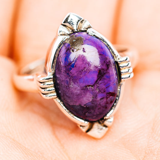 Purple Turquoise Ring Size 6 (.925 Sterling Silver)