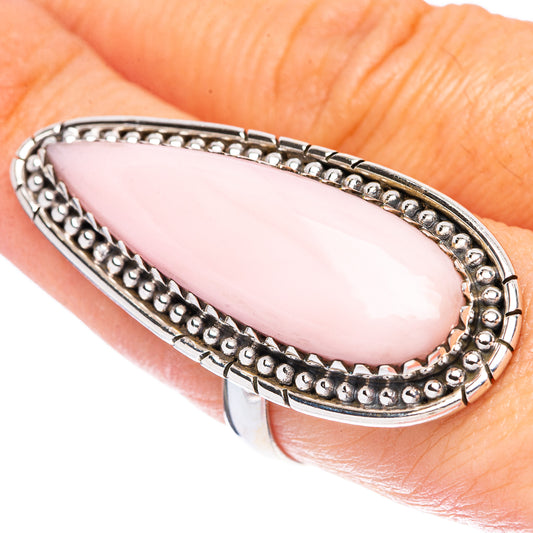 Pink Opal Large Ring Size 7.75 (925 Sterling Silver) R1760