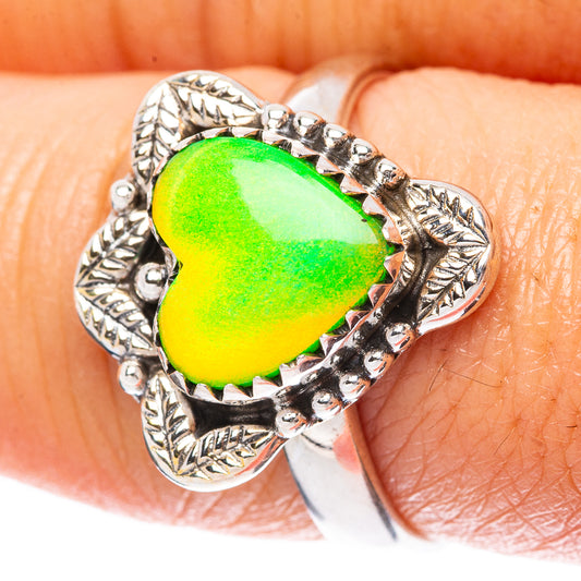 Aura Opal Ring Size 8.25 (925 Sterling Silver) R3943