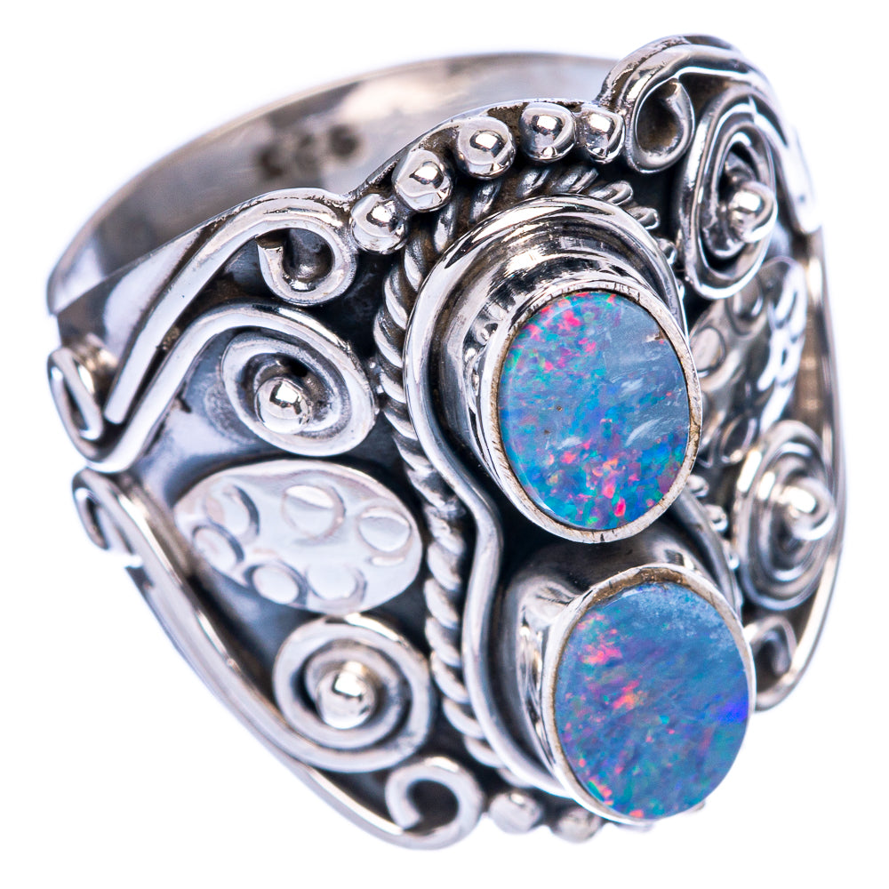 Rare Australian Fire Opal Ring Size 8.25 (925 Sterling Silver) R145545