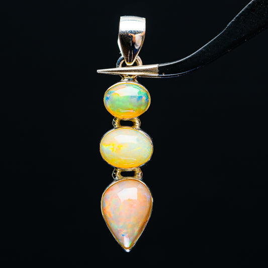 Premium Ethiopian Opal Pendant 1 5/8" (.925 Sterling Silver)