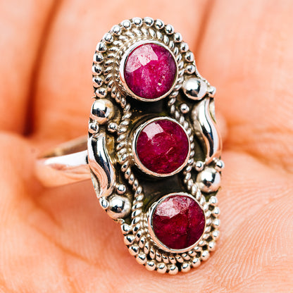 Ruby Ring Size 6.5 (.925 Sterling Silver)