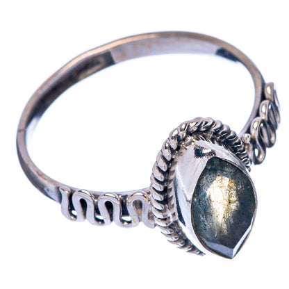 Labradorite Dainty Ring Size 6.25 (925 Sterling Silver) R145762