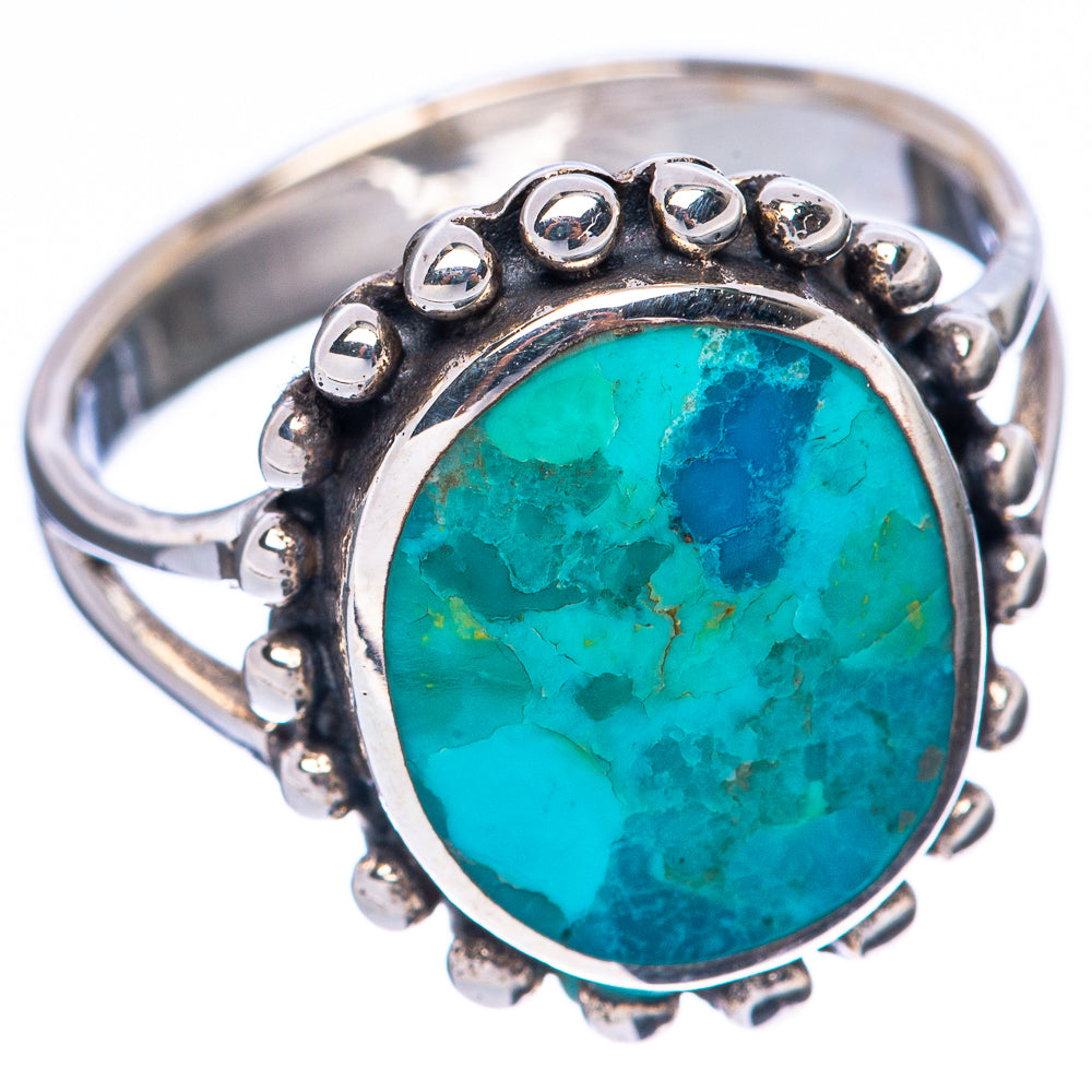 Rare Arizona Turquoise Ring Size 8 (925 Sterling Silver) R2211