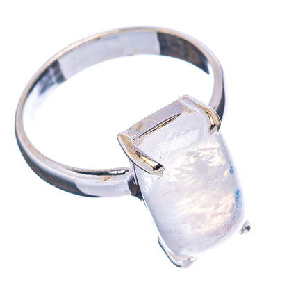 Rainbow Moonstone Ring Size 7 (.925 Sterling Silver)