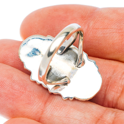 Larimar Ring Size 7.5 (.925 Sterling Silver)